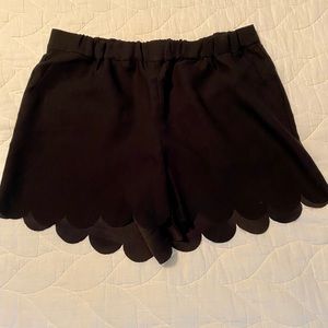 Scalloped bottom shorts